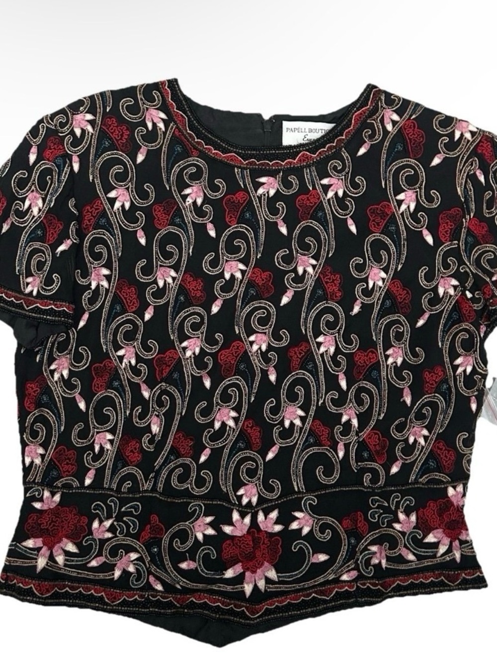 NWT Papell Boutique Evening Top Size Large